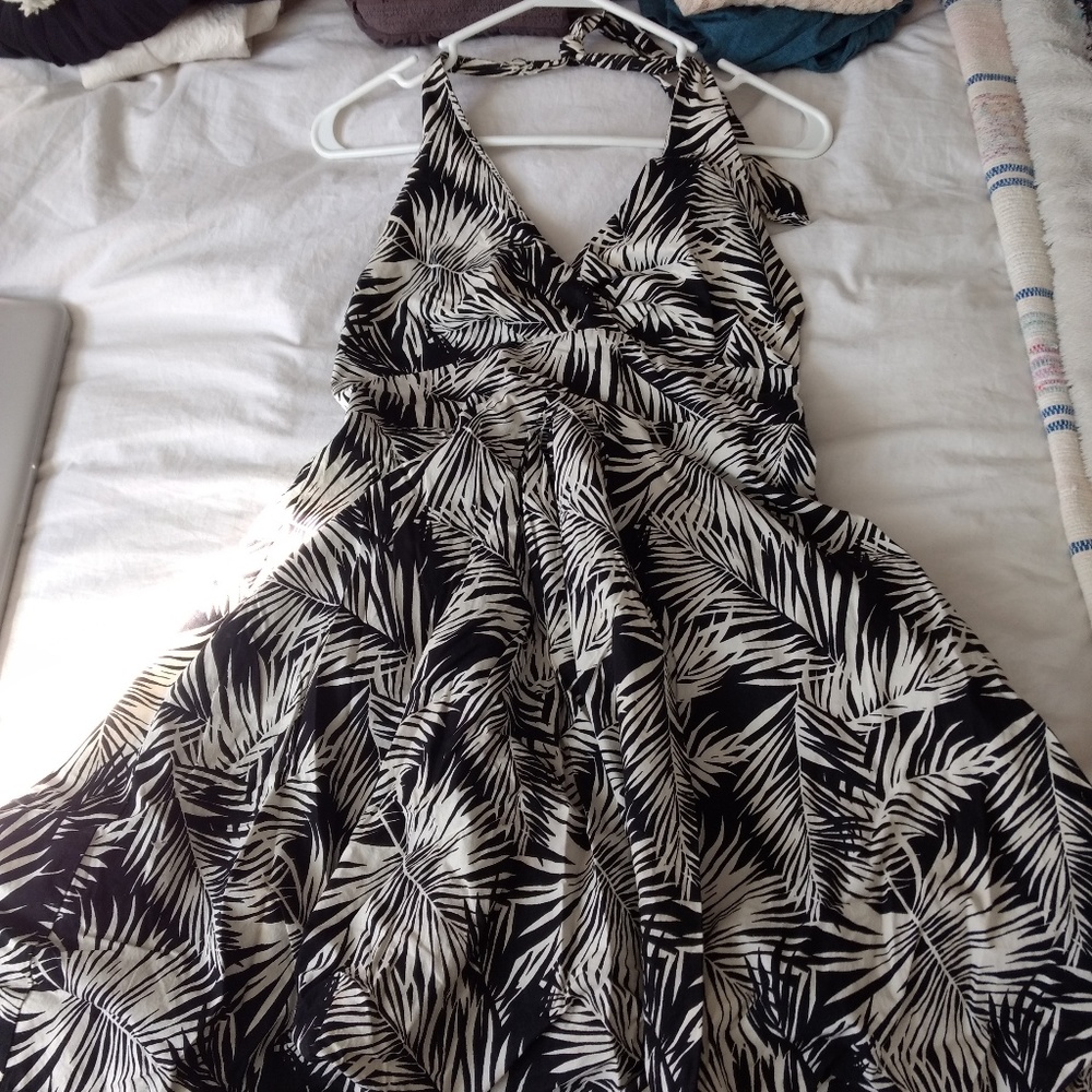 Palm Leaves Sun Dress